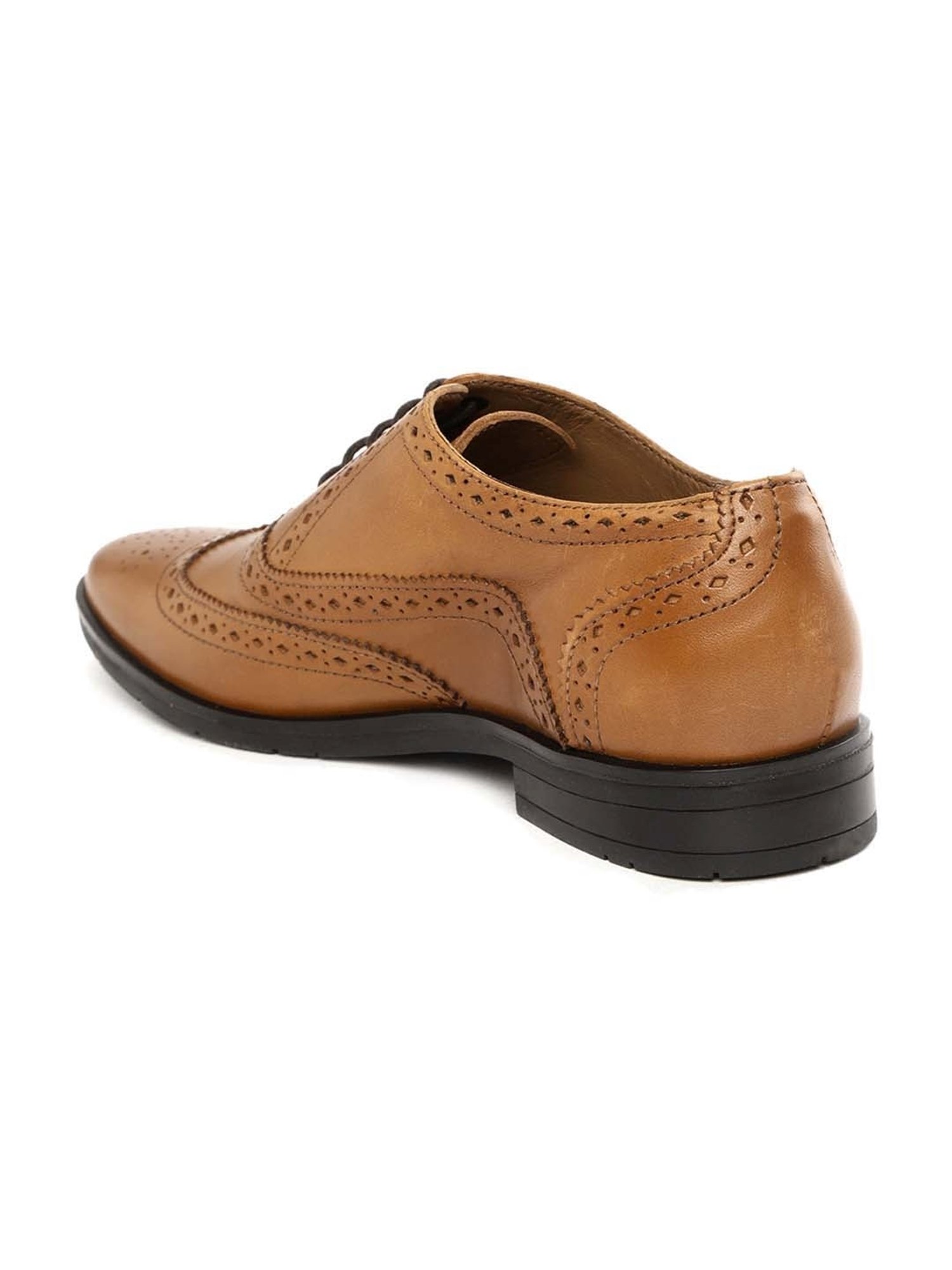 Clog London Men's Tan Brogue Shoes