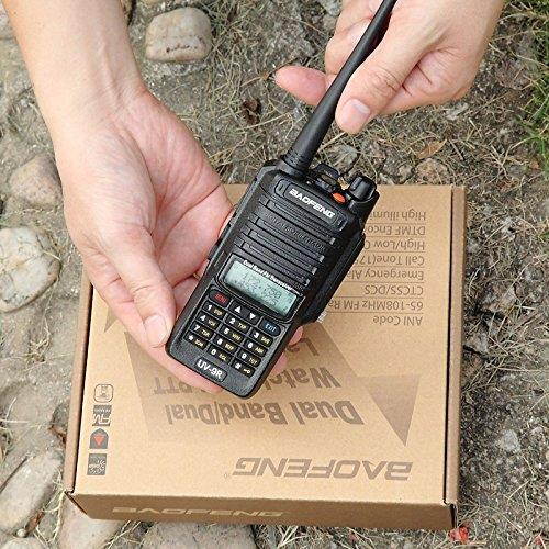 Baofeng UV-9R 136-174/400-520MHZ VHF/UHF Dual Band Dustproof Waterproof IP57 Transceiver Walkie Talkie Two Way Radio
