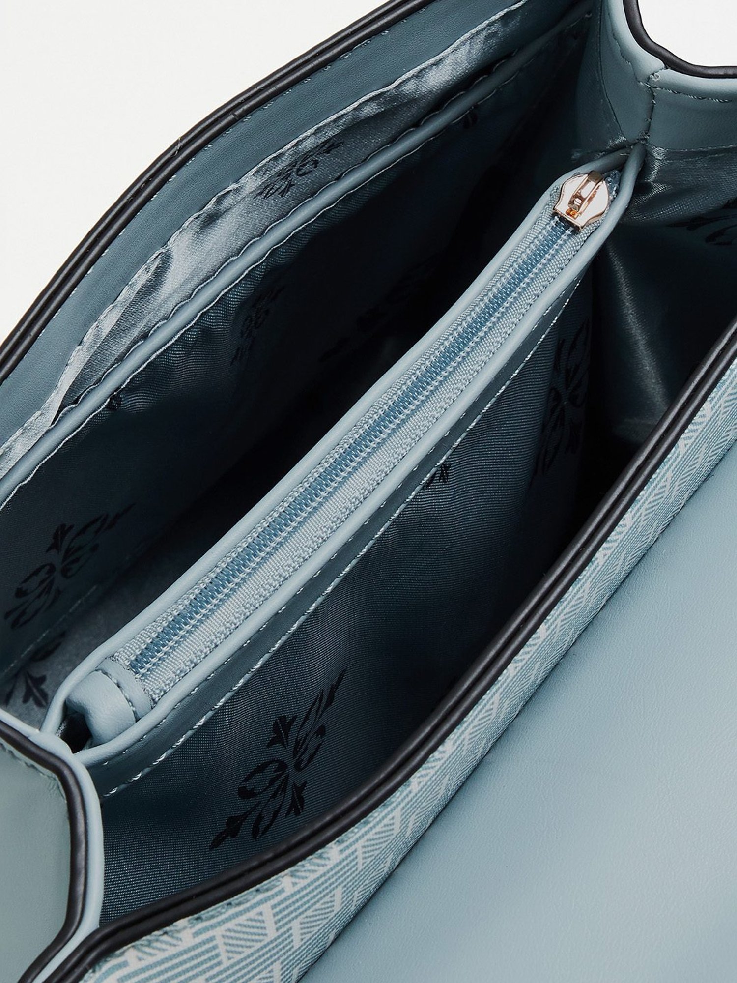 Code by Lifestyle Blue Geometric Satchel Handbag