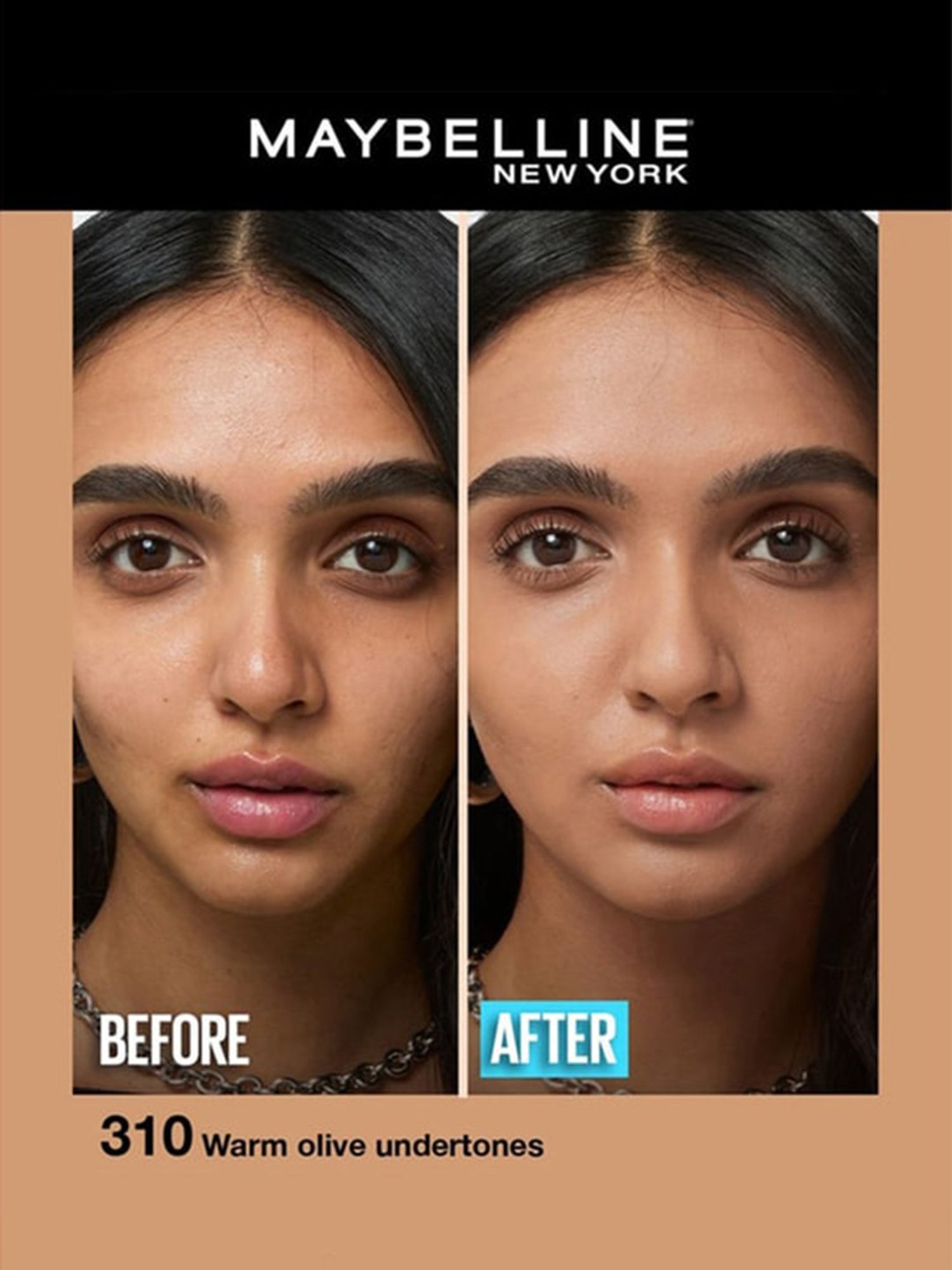 Maybelline New York Fit Me Matte + Poreless Liquid Foundation 310 Sun Beige - 30 ml