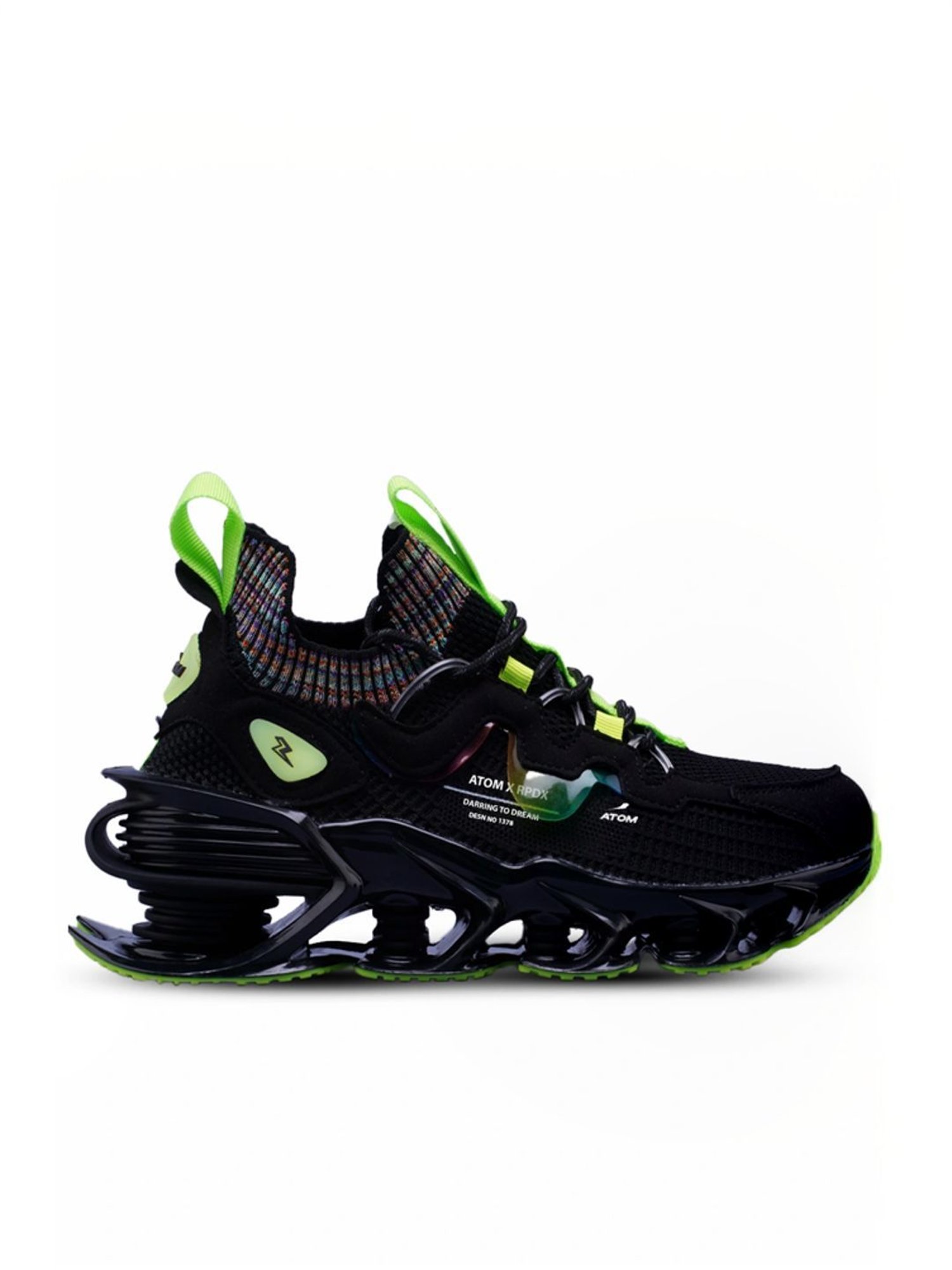 Atom Men's Spring Edge Alpha 1 Black Running Shoes