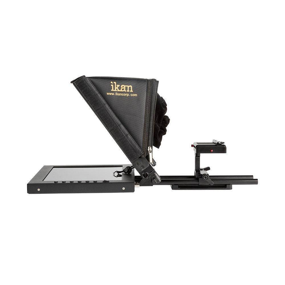 ikan pt1200 pt1200 12" portable teleprompter kit black