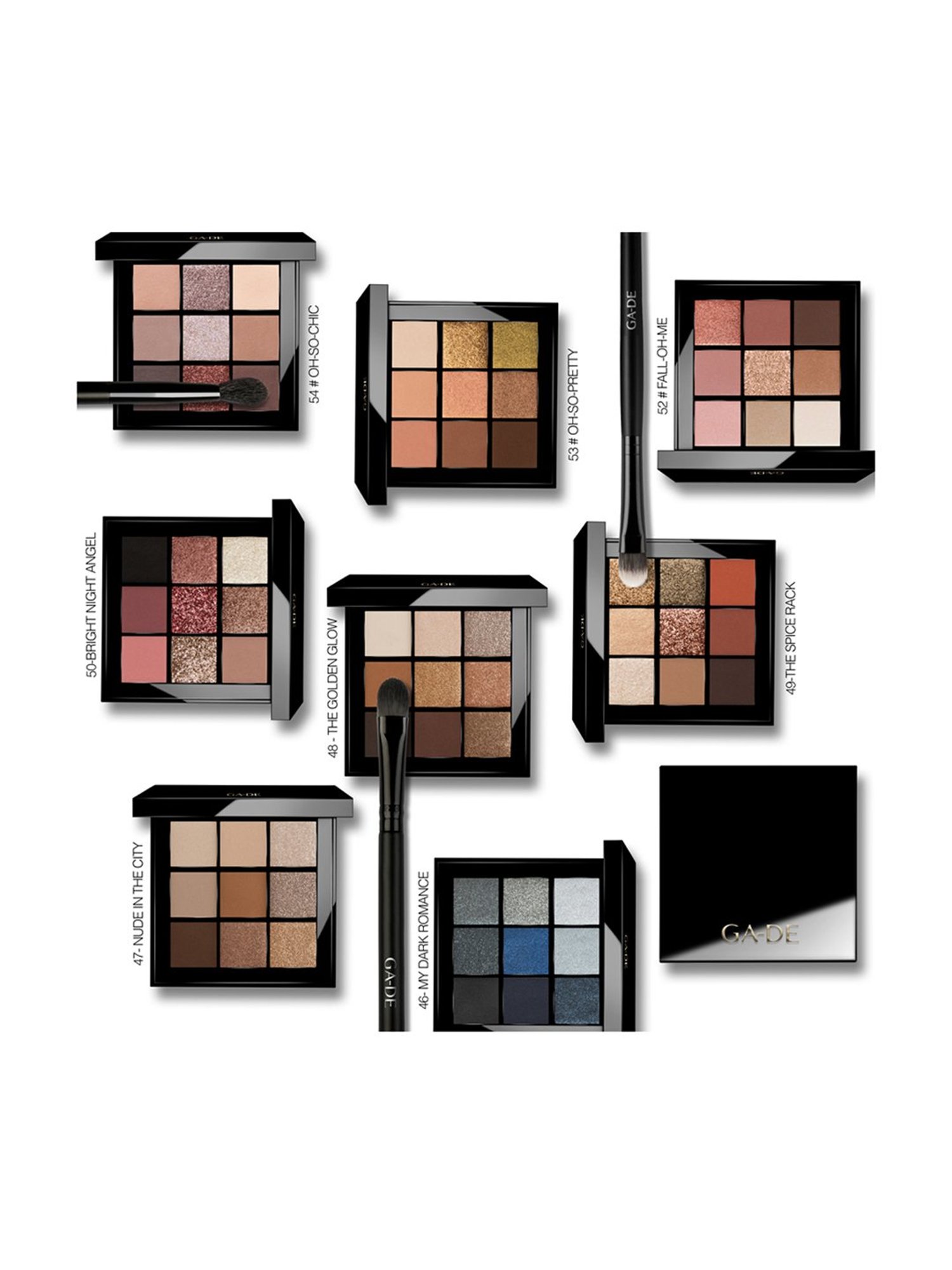 GA-DE Velveteen Eyeshadow Palette 49 The Spice Rack - 8.1 gm