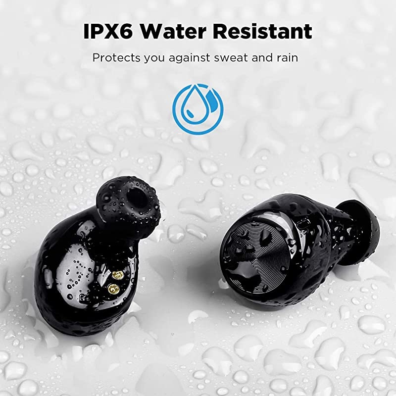Wireless Earbuds,  100Hrs Playtime with Wireless Charging Case, Bluetooth 5.0 Headphones Deep Bass Stereo Waterproof Earphones in-Ear Built-in Mic for Sports and Work