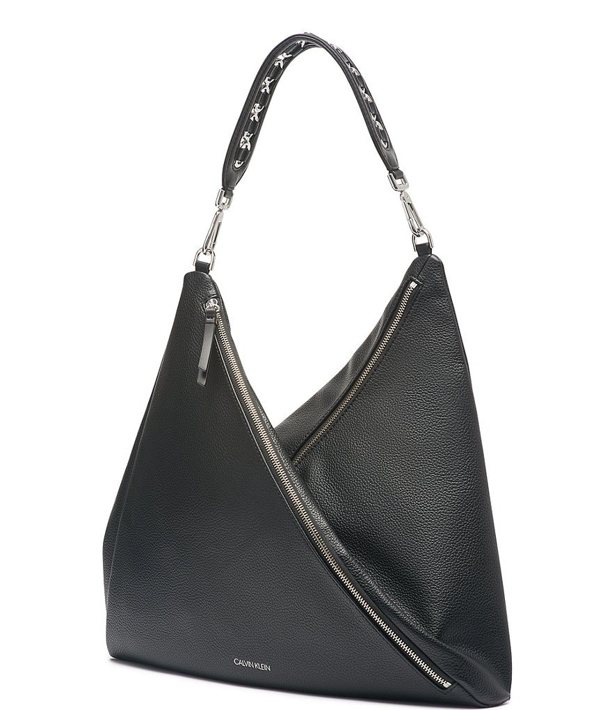 Calvin Klein Ivy Linen Python Hobo Bag