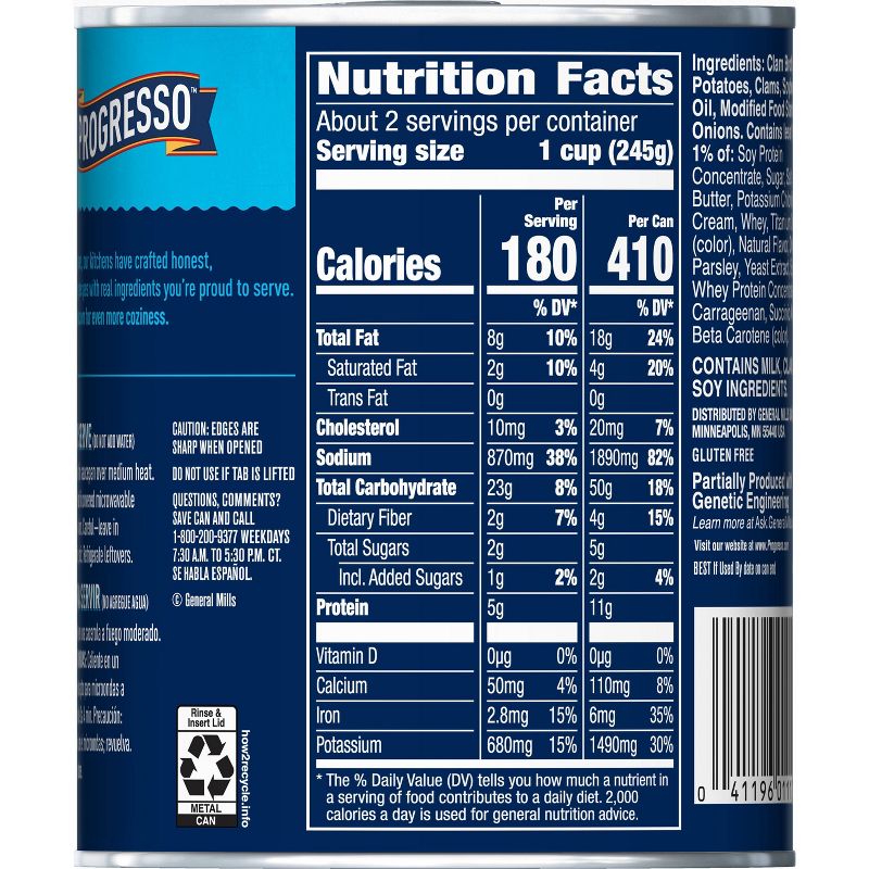 Progresso Traditional New England Clam Chowder 18.5oz