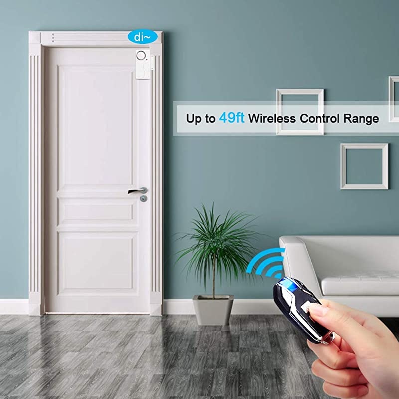 Wireless Door Alarm Anti-Theft Burglar Alert Window and Door Open Alarm Magnetic Sensor Pool Door Alarms for Kids Safety Home Security, 110 dB Loud, Door Alarm with Remote