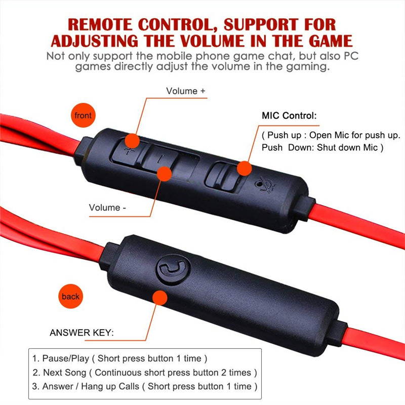 G30 PC Gaming Headset with Microphone In Ear Bass Noise Cancelling Earphone with Mic for Phone Computer Gamer PS4