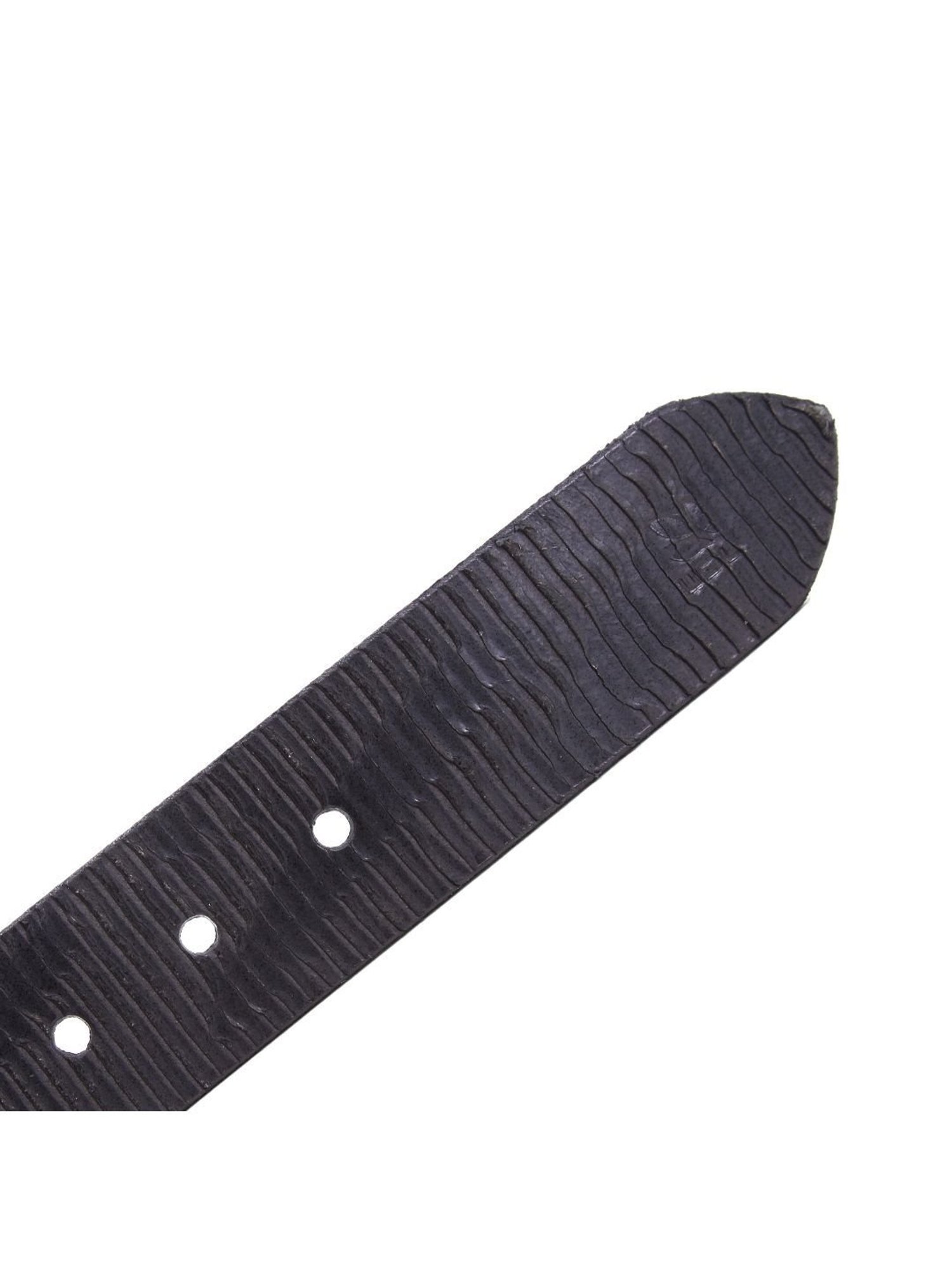 Woodland Black Textured Casual Leather Belt for Men