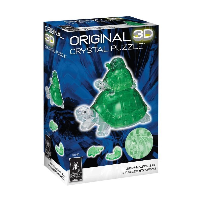 University Games Turtles 37 Piece 3D Crystal Jigsaw Puzzle