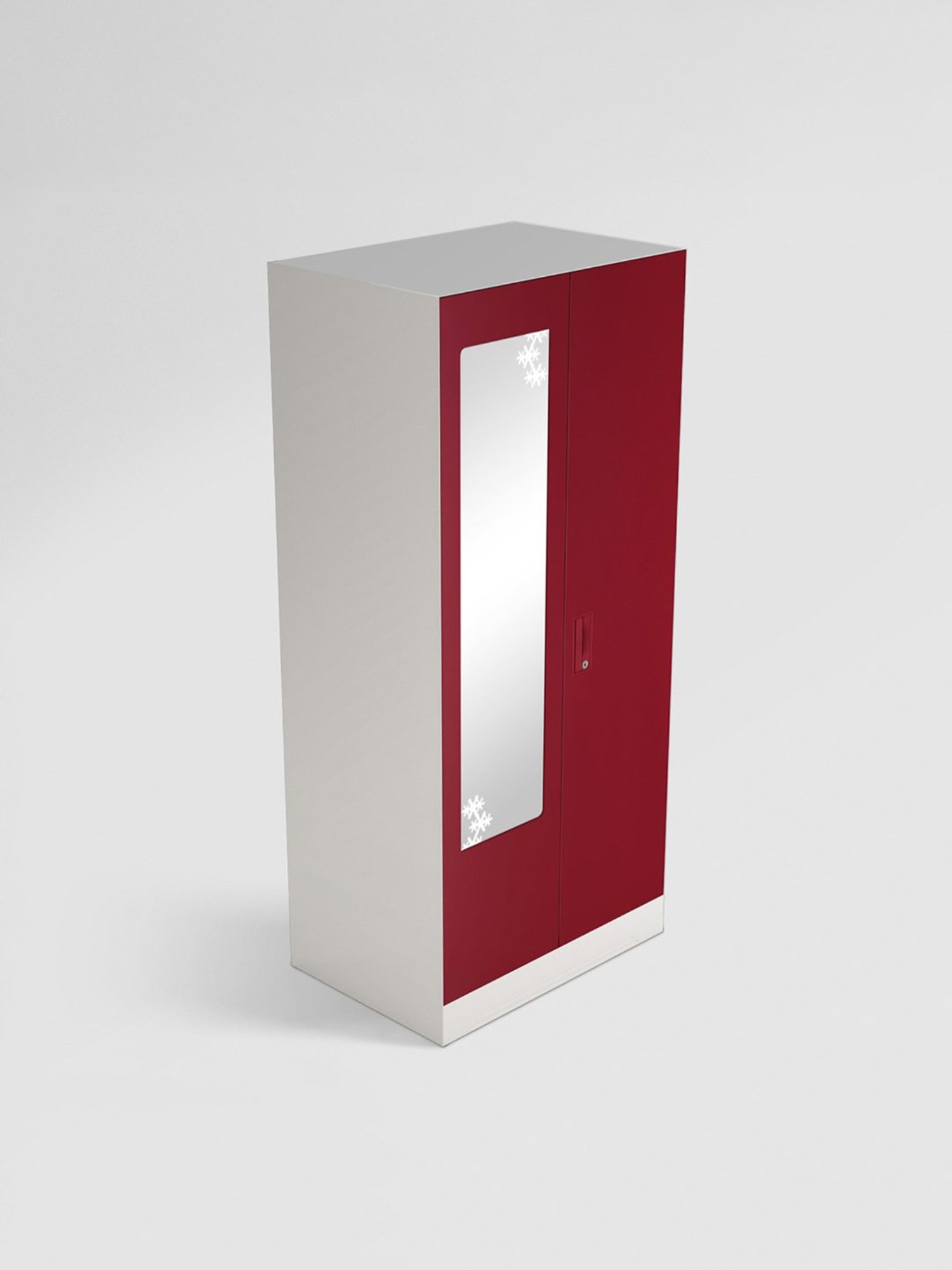 Godrej Interio Slimline 2-Door Steel Almirah, Red (1-Year Warranty)