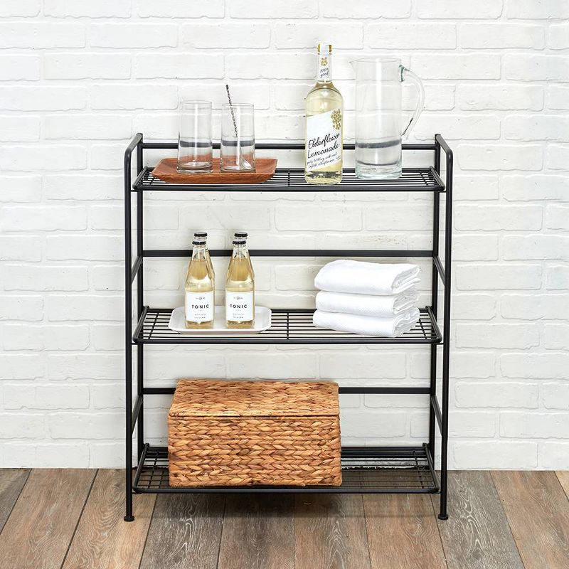 FlipShelf Wide 3 Shelf Black