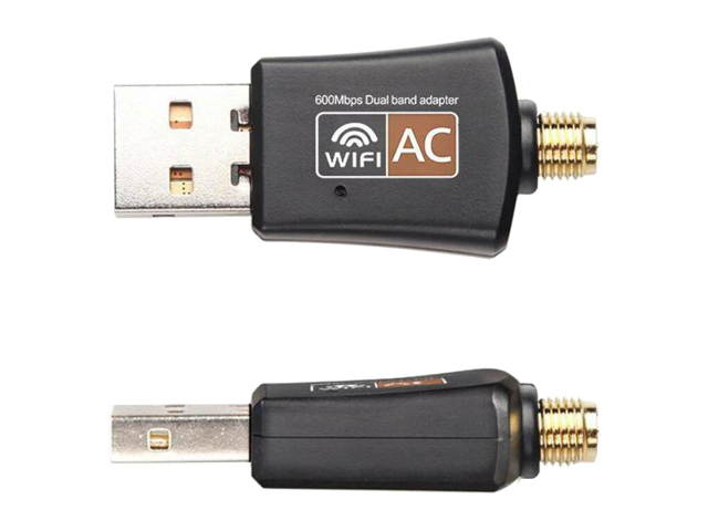 Vicabo 600Mbps USB Wifi Adapter Mini 802.11ac Dual Band 2.4G/5.8G High Gain 2dBi Antenna Wireless Network Adapter Wi-Fi Dongle Support Windows 10 8 7 Vista XP 2000 Mac Os