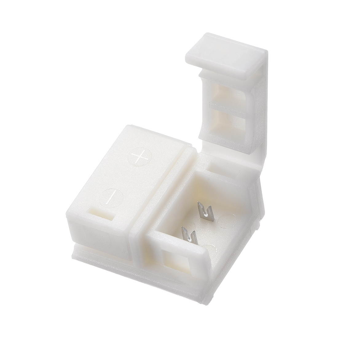 8mm 2P LED Strip Connector Solderless for Single Color 5050 Waterproof Strip Lights 10Pcs