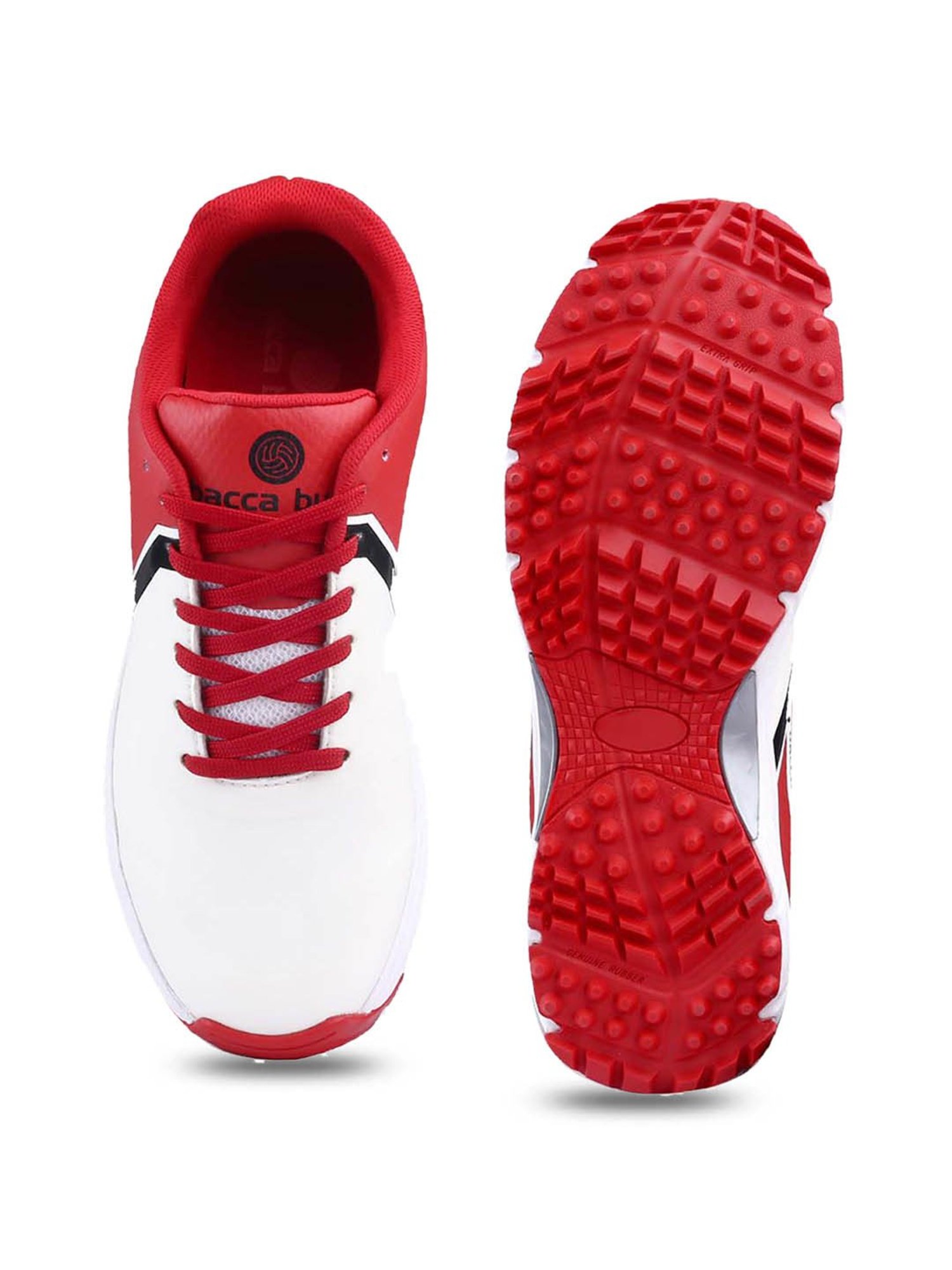 Bacca Bucci Men's CENTURION GLIDE Red Cricket Shoes