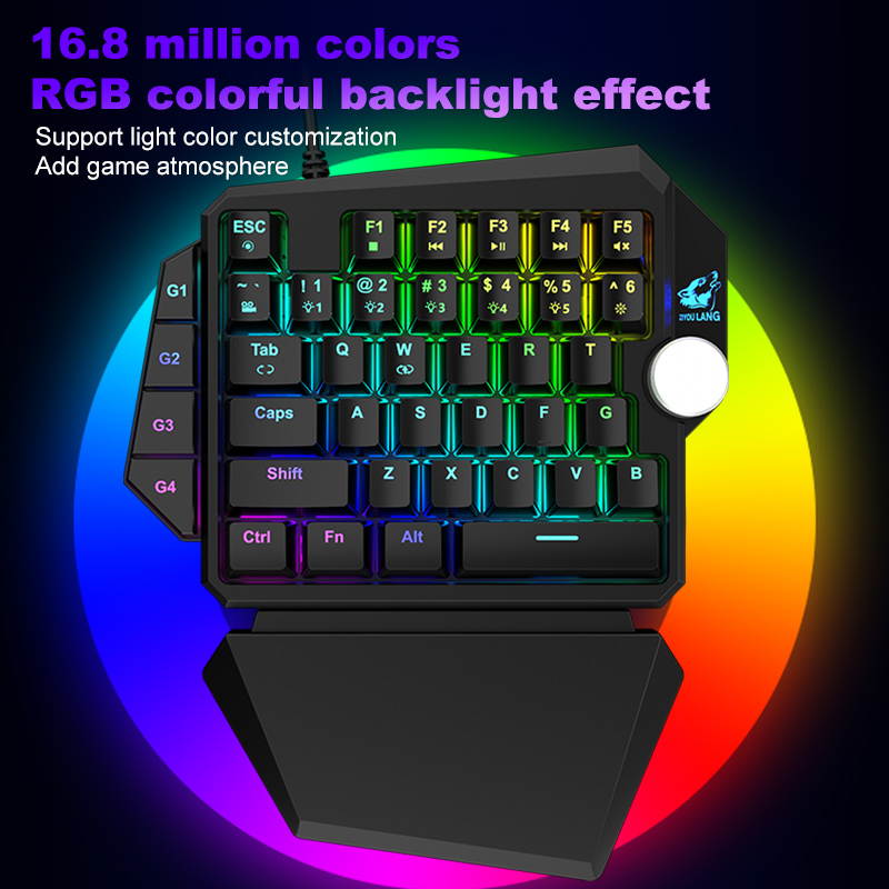 Glorious Modular Mechanical Gaming Keyboard (GMMK)- Barebone Edition (DIY Assembly Required) (Full Size, Black) + Glorious Black Aura Keycaps (Bundle)