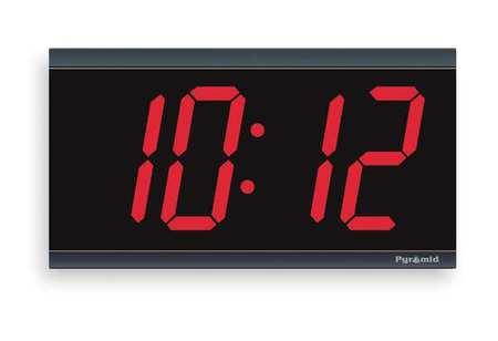 Pyramid 4-Inch 4 Digit Red LED Wireless Digital Clocks (9D44BR)