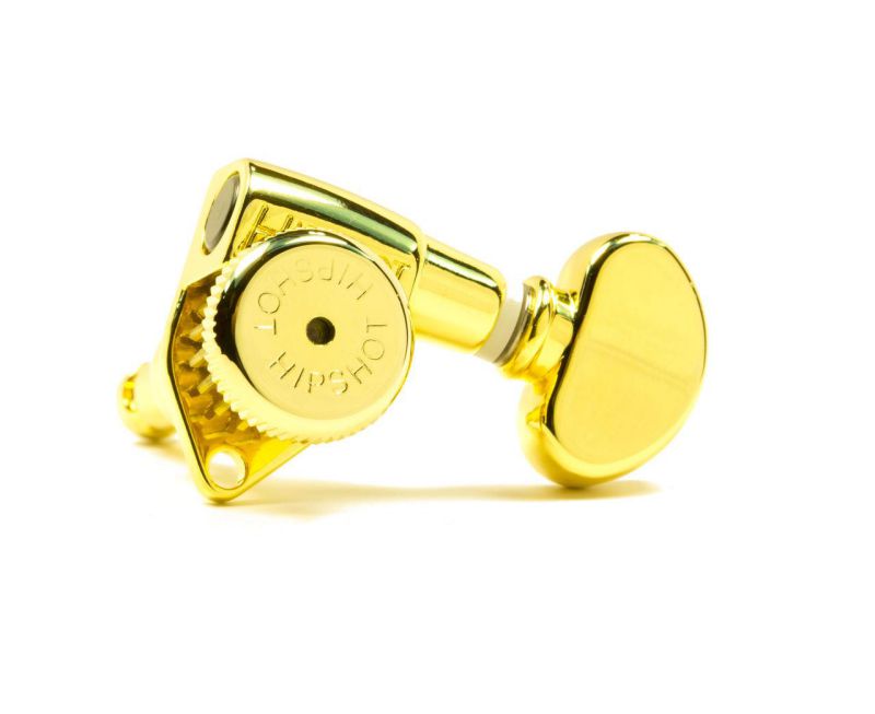 Genuine Hipshot Button Set of 6 D12 Kidney Bean Gold also fits Grover