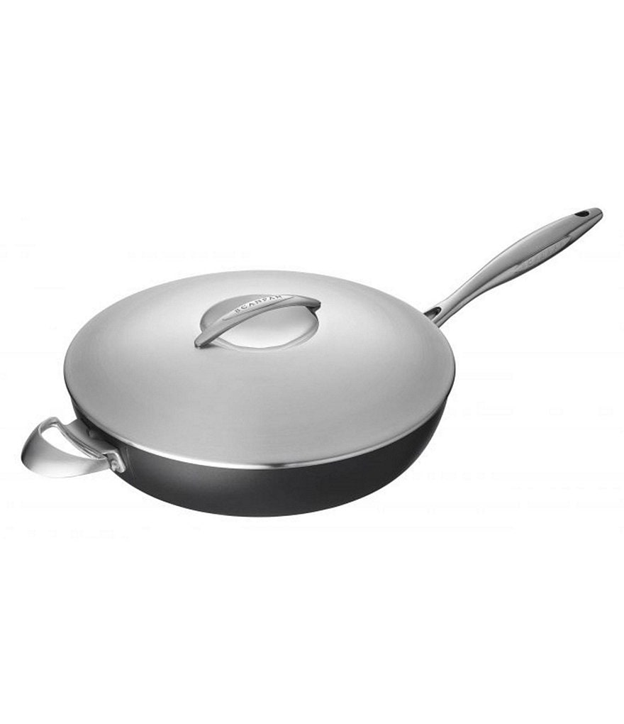 Scanpan Professional 4.25-Quart Saute Pan with Steel Lid