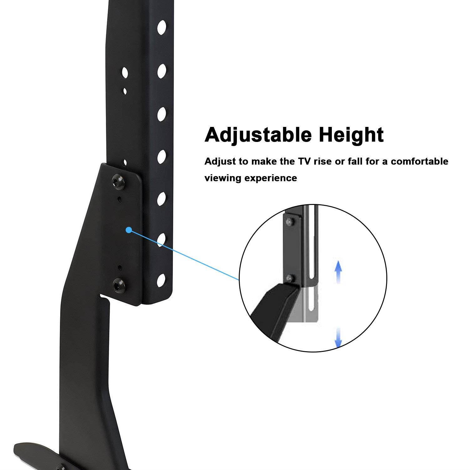 Universal TV Stand Base Replacement, Table top Pedestal Mount Fits 32 37 40 42 47 50 55 60 inch LCD LED Plasma TVs, VESA up to 800 x 400mm