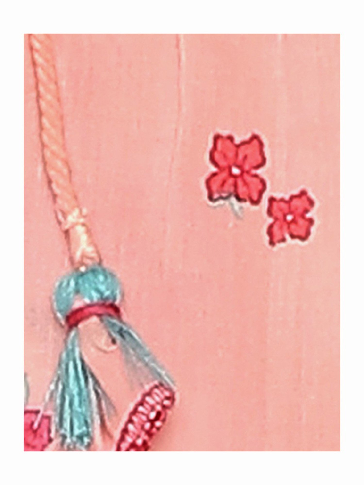 BIBA Girls Peach Printed Top