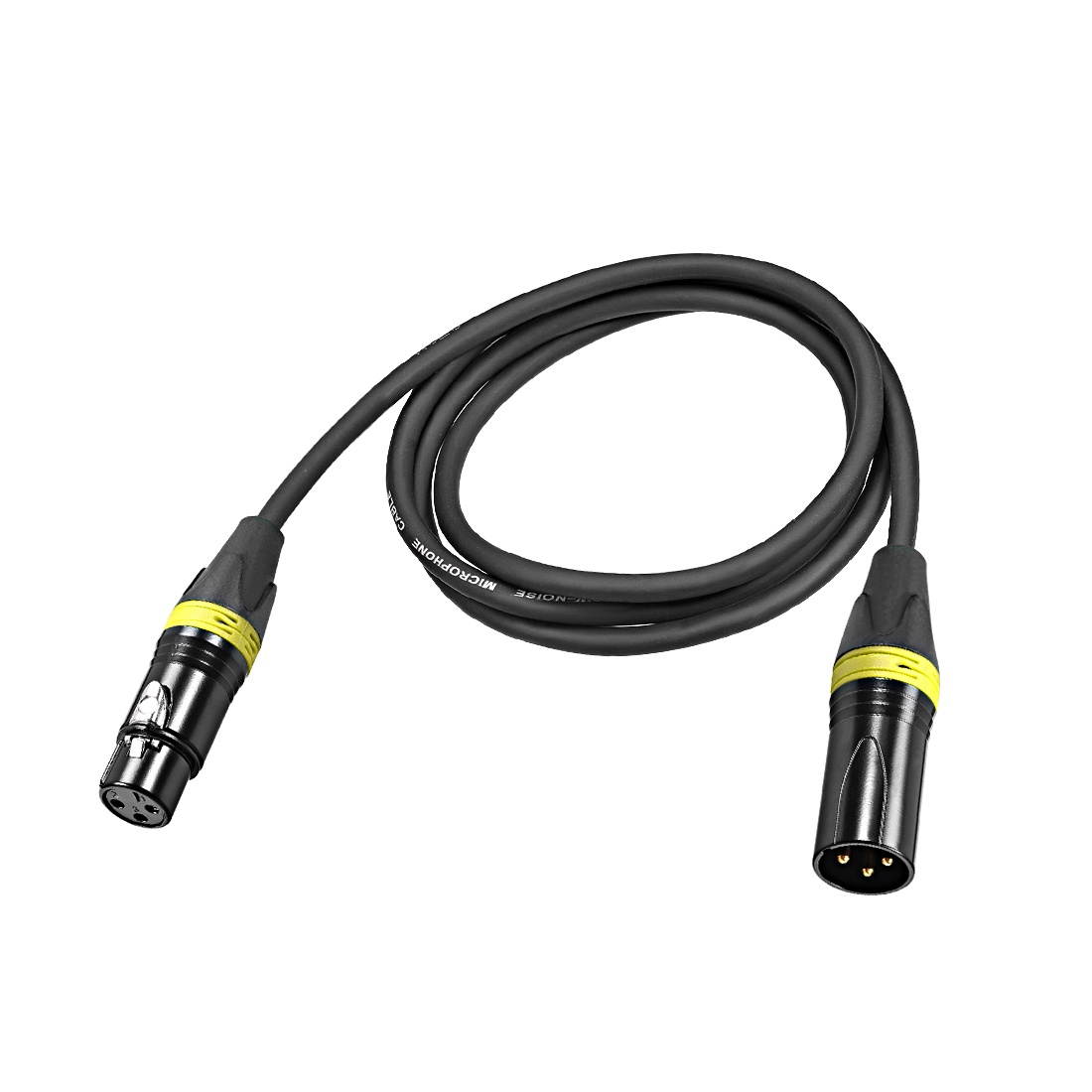 XLR Male to XLR Female Cable Line for Microphone Video Camera Sound Card Mixer Yellow Black XLR Black Line 1.5M 4.9ft