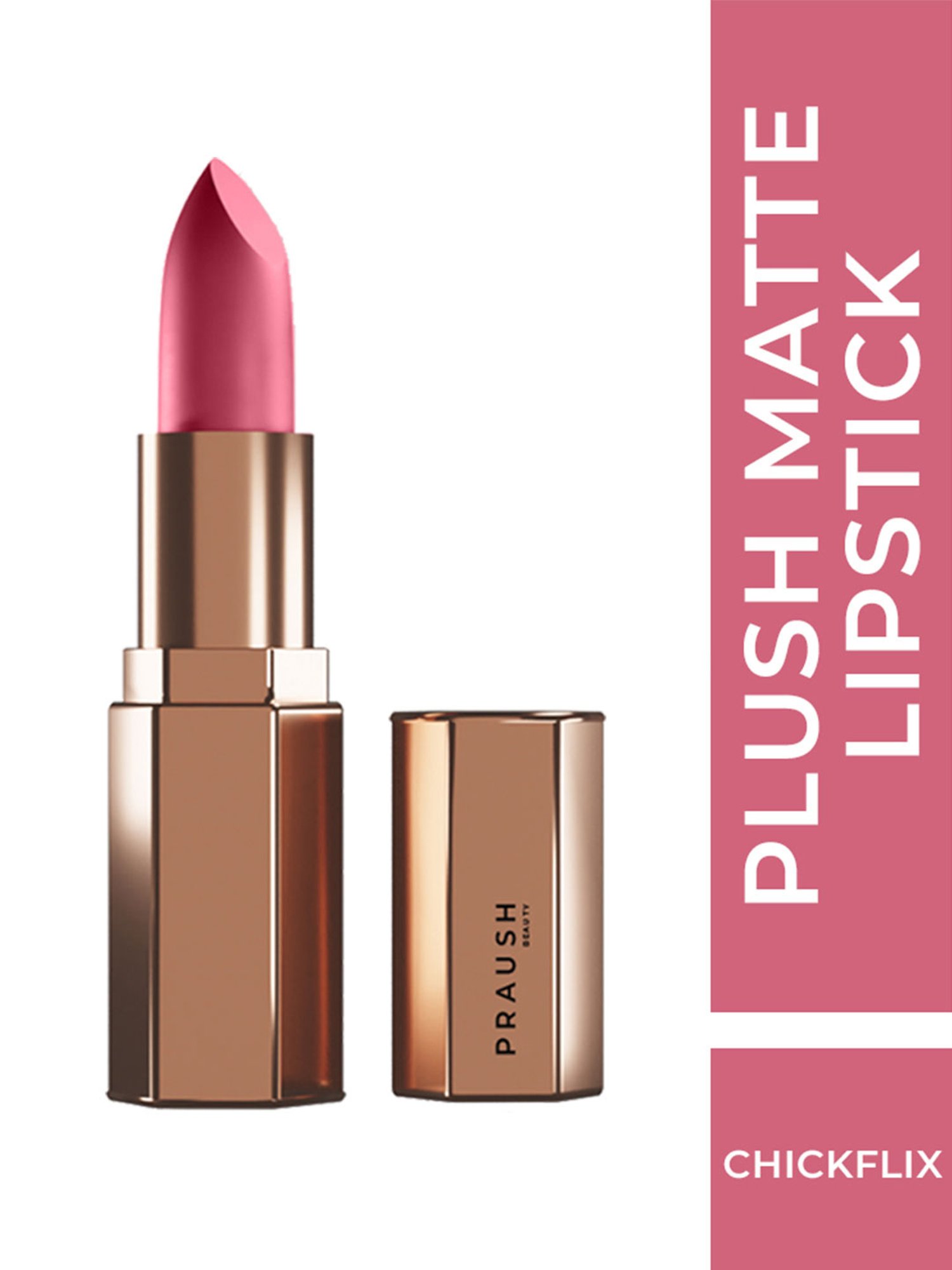 Praush Beauty Plush Matte Lipstick Chickflix - 5 gm