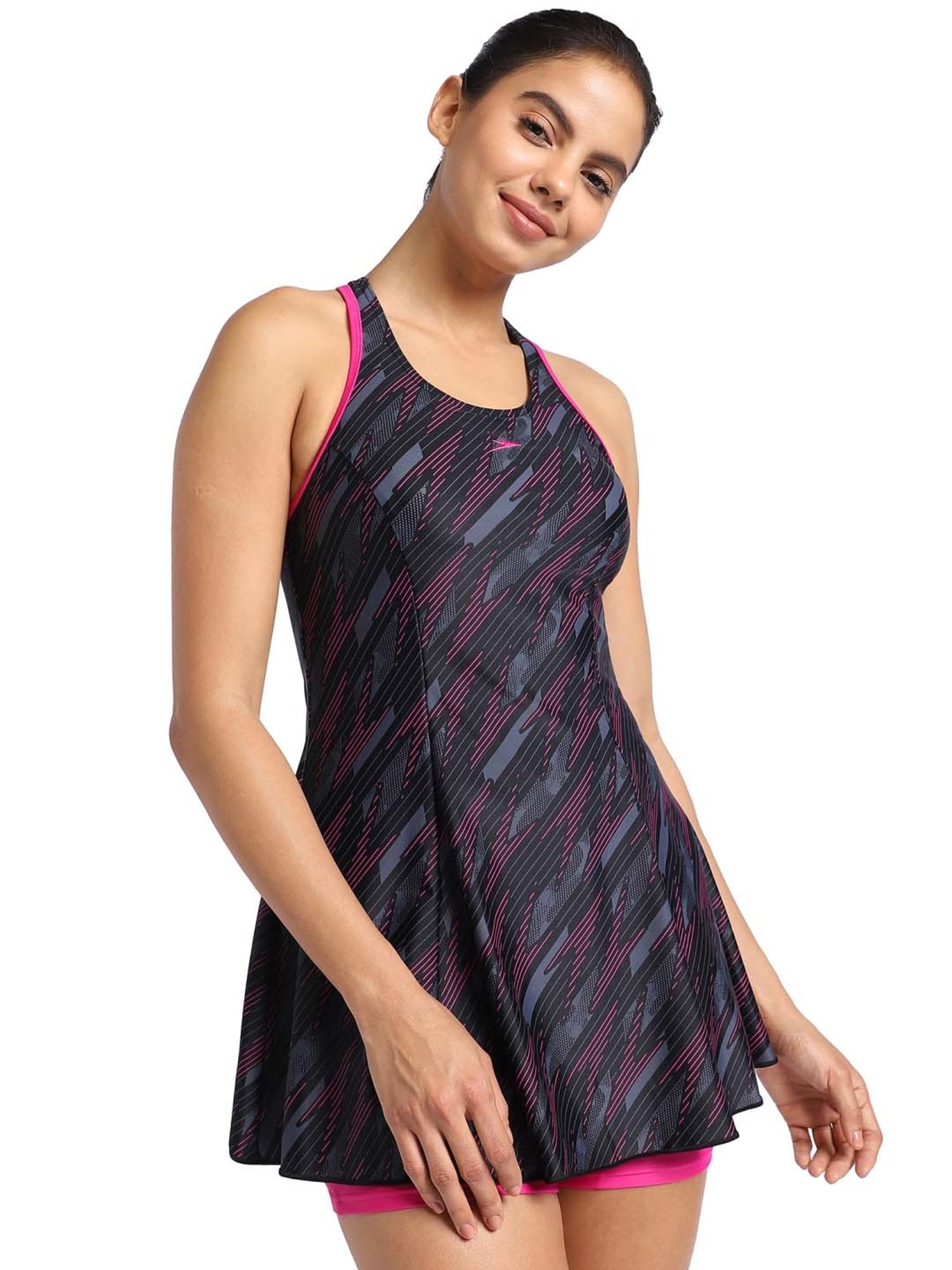 Speedo Black Printed Swimwear