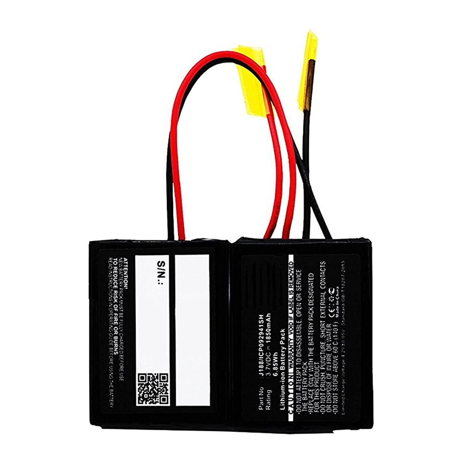 MPF Products J188/ICP092941SH Battery Replacement Compatible with Beats by Dr. Dre Pill 1.0 Portable Wireless Bluetooth Speaker