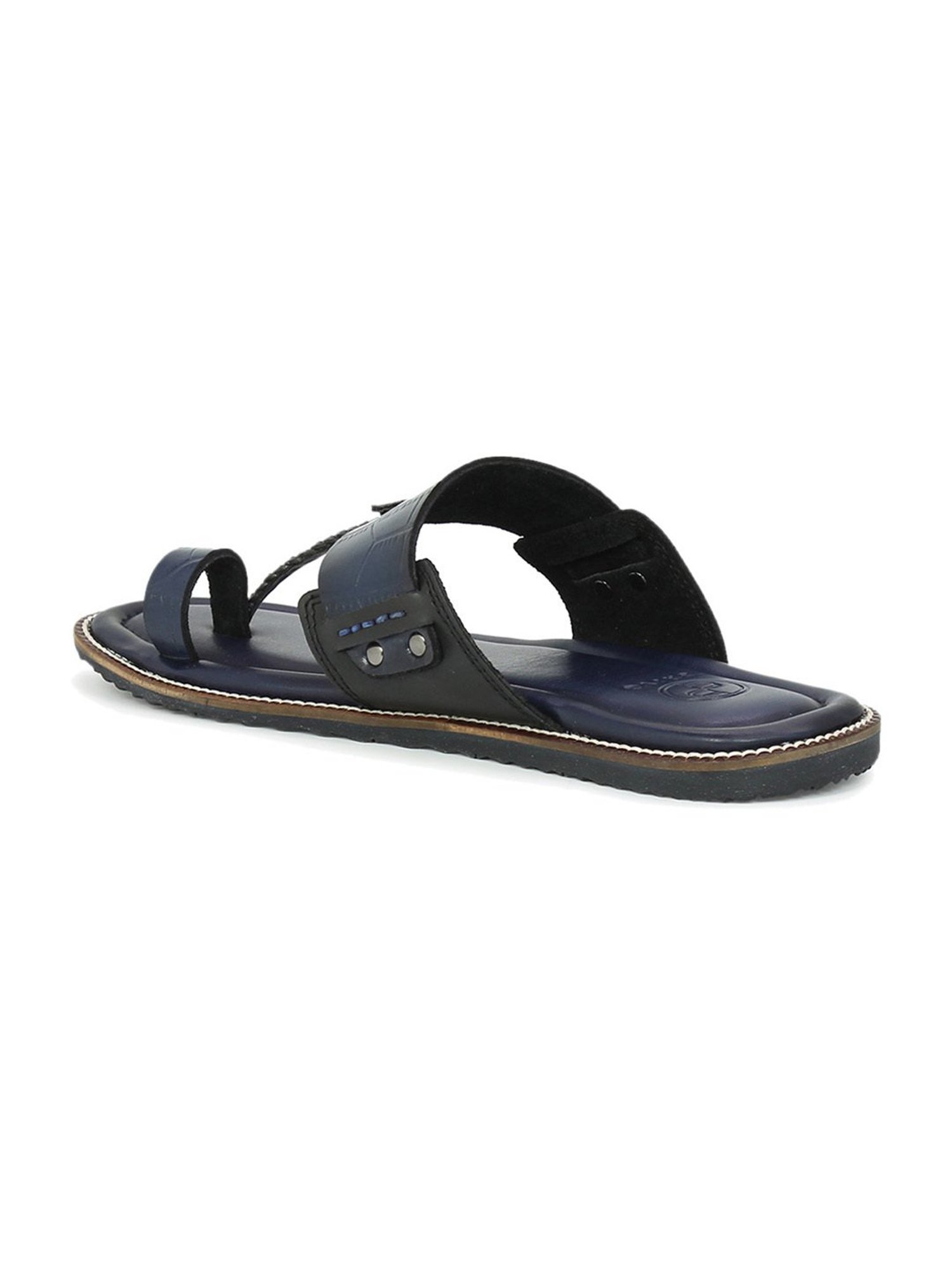 Privo by Inc.5 Men's Strapi Blue Toe Ring Sandals