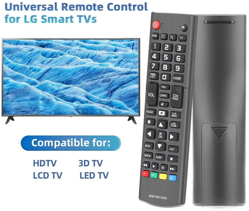 Gvirtue AKB74915305 Remote Control for LG TV 70UH6350 65UH6550 65UH615A 65UH6150 60UH7500 60UH6550 60UH6150 58UH6300 55UH6550 55UH6150 55UH6090 50UH6300 49UH6500 49UH6100 49UH6090 43UH6100