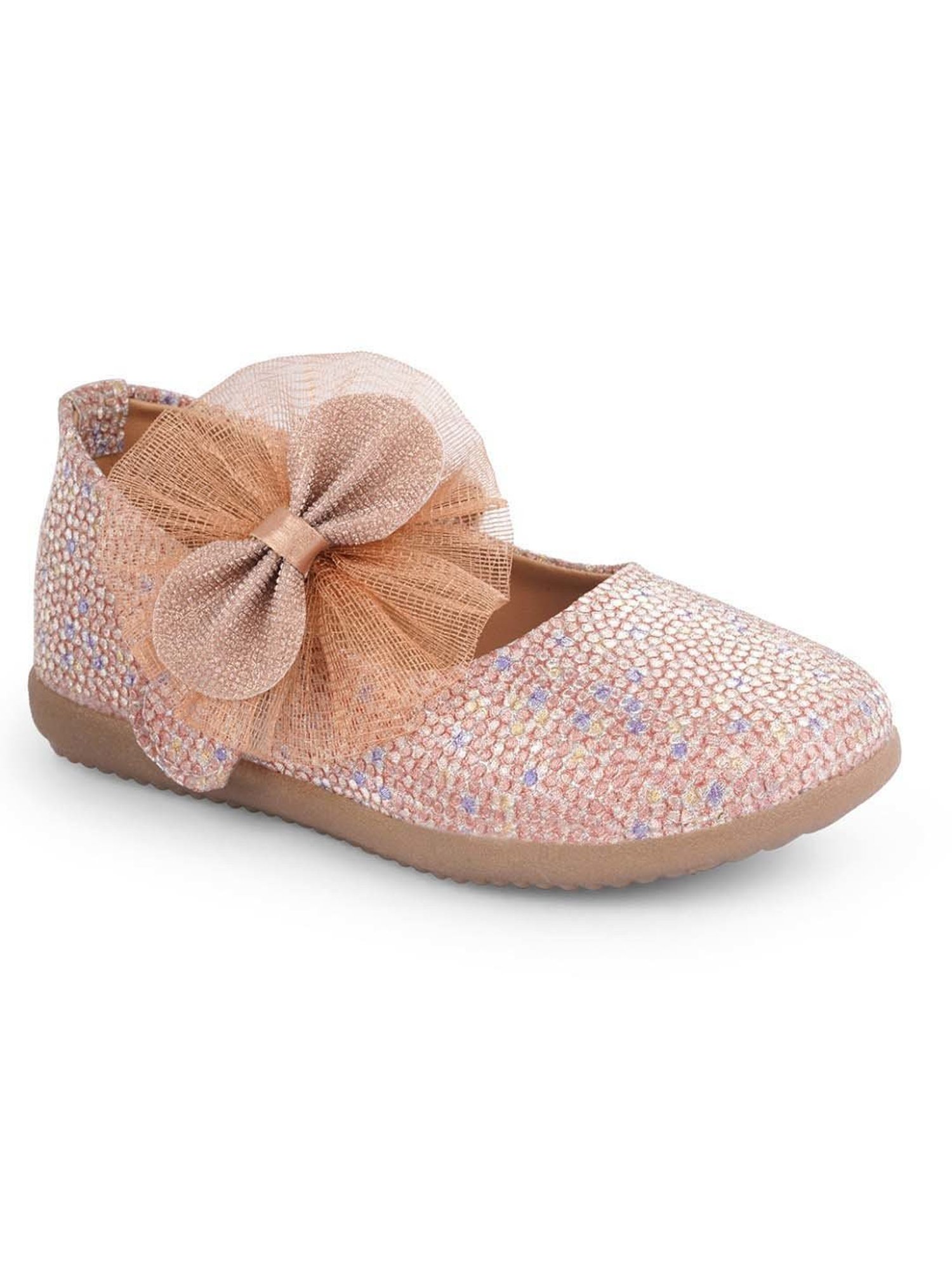 Minesole Kids Rose Gold Mary Jane Shoes