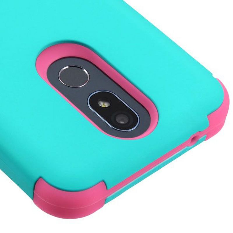 MYBAT For LG K40 Teal Pink Tuff Hard TPU Hybrid Case Cover