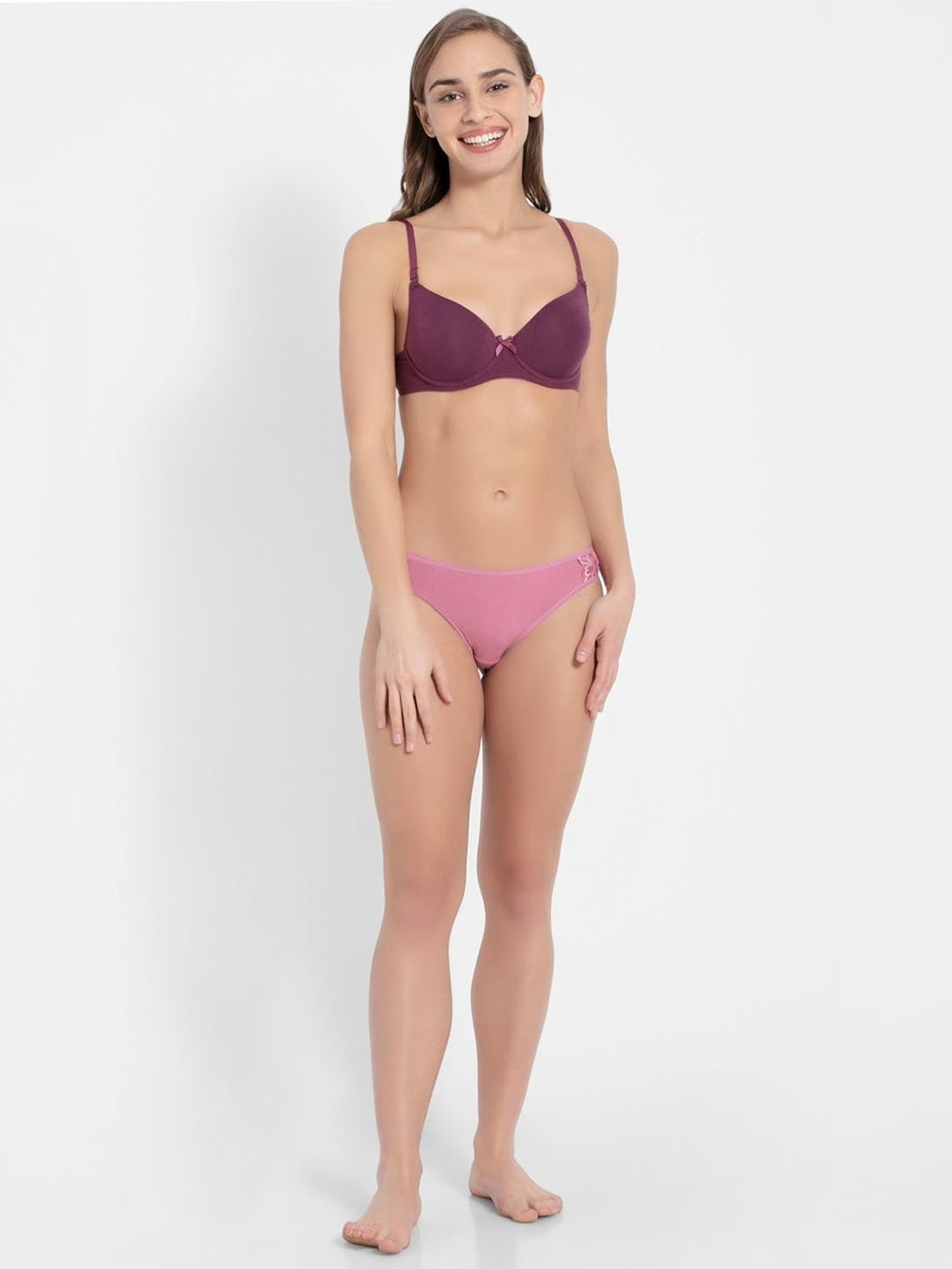 Tweens Peach & Green Non Padded Bra (Pack Of 2)