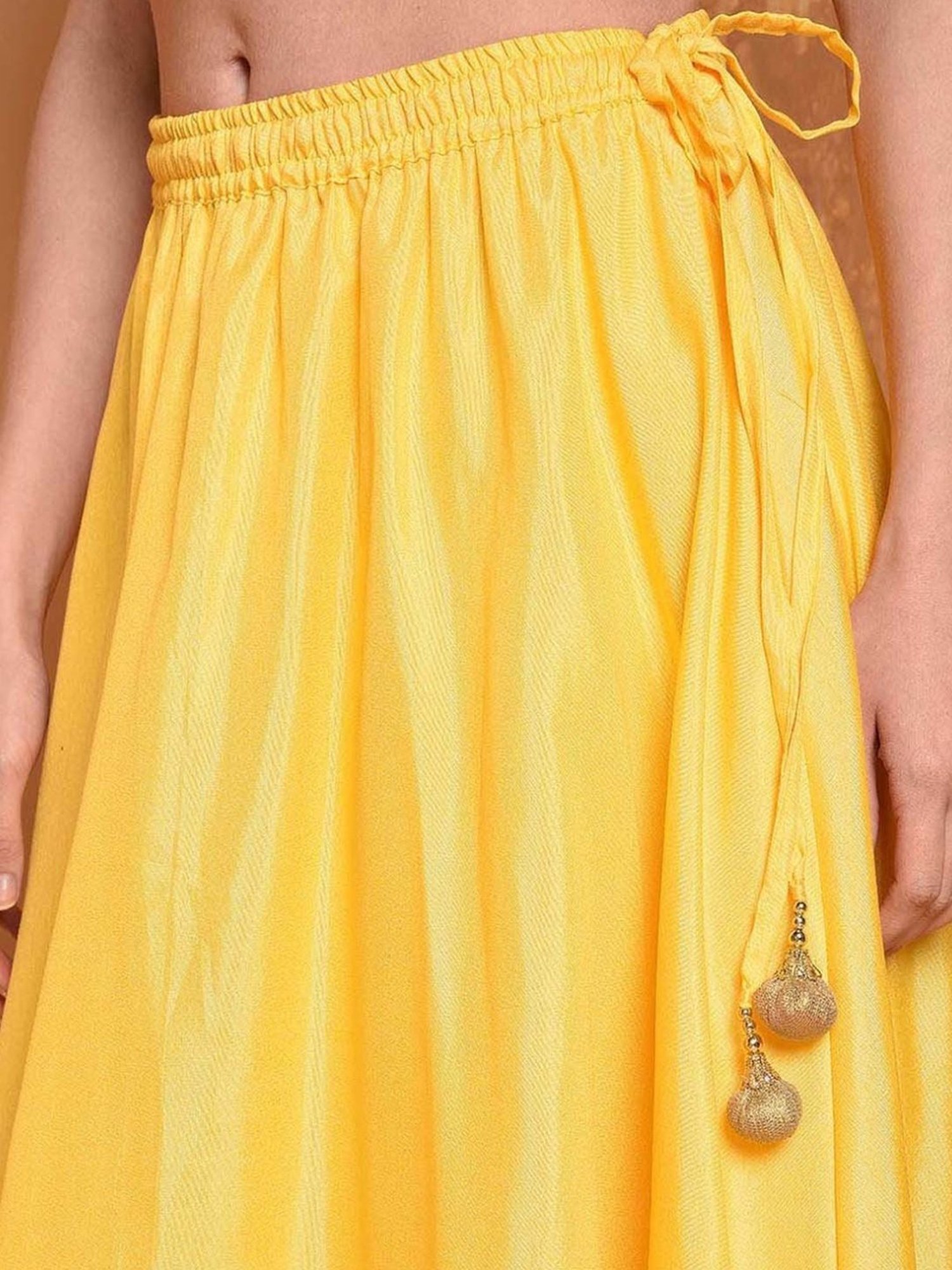 Belle Fille White Floral Print Skirt