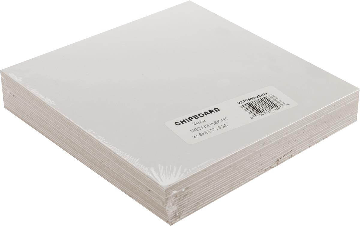 Grafix CB66-25W Medium Weight Chipboard Sheets