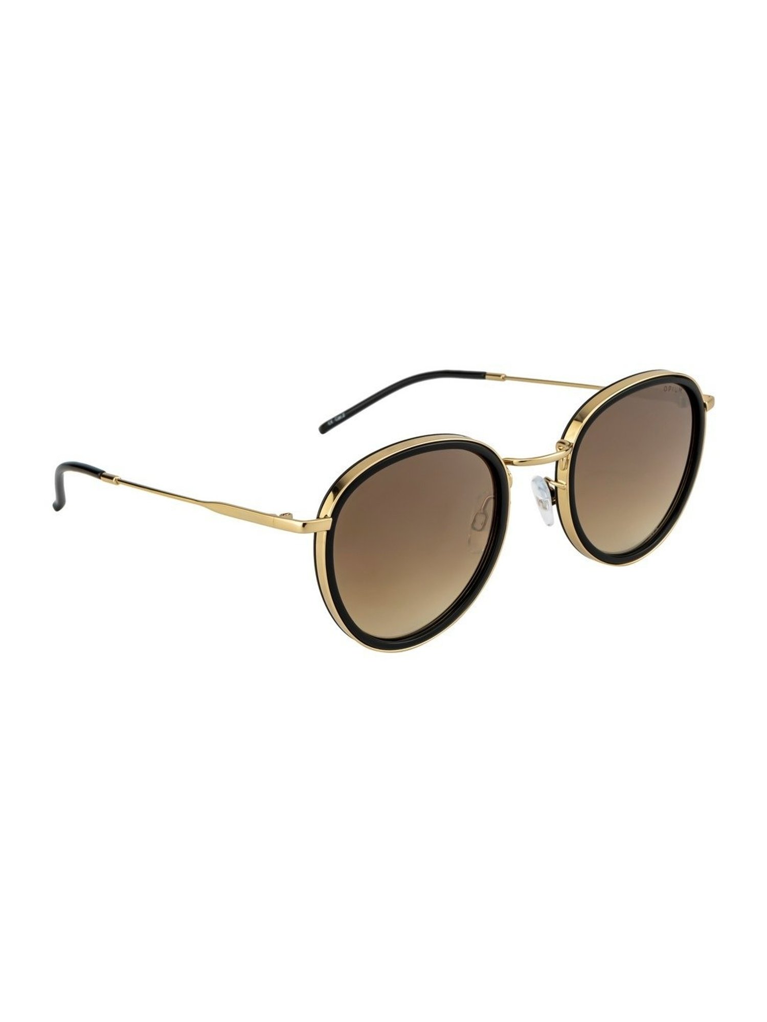 Opium Brown UV Protection Round Sunglasess for Women