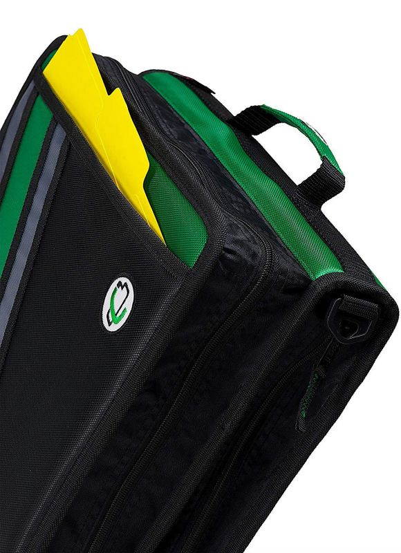 Case-it Z-Binder Two-in-One 1.5-Inch D-Ring Zipper Binders, Green, Z-176-GRE