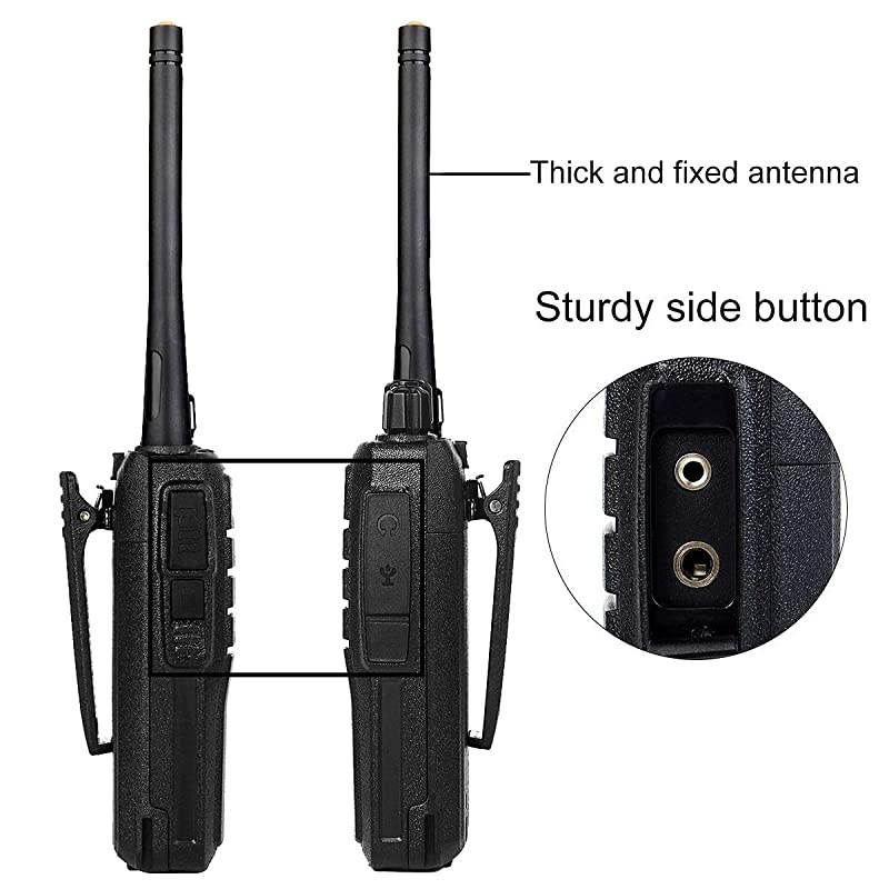Case of 6 RT21 Two Way Radios Long Rang Walkie Talkies for Adults Hands Free 2 Way Radios for Business with SixWay Multi Gang Charger