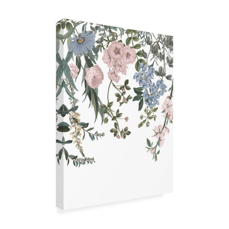 18" x 24" Wild Apple Portfolio 'Hanging Floral' Unframed Wall Canvas - Trademark Fine Art