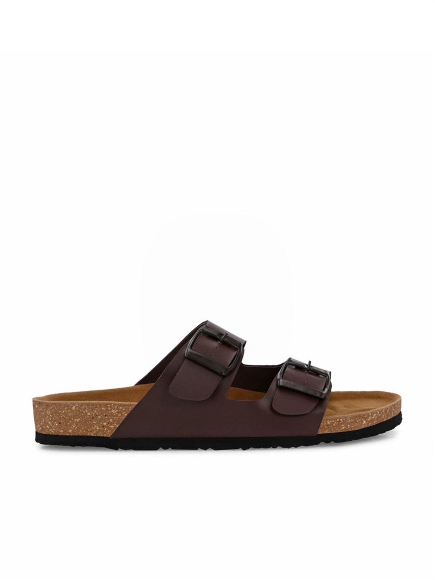 Hoversole Men's Brown Cork Casual Sandals