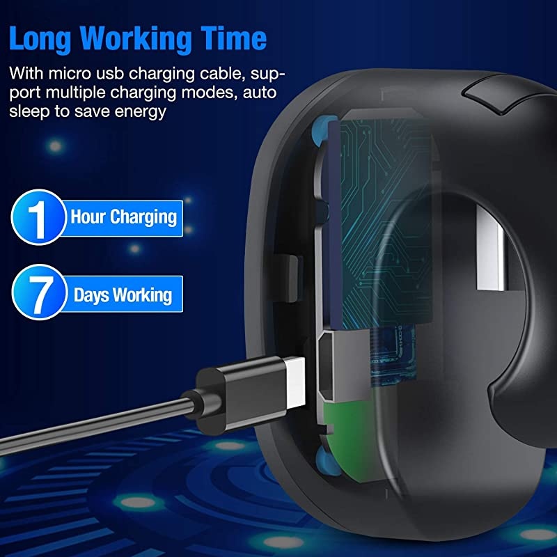 for Bluetooth Presentation Remote Powerpint Clicker RF 24 GHz Dual Modes USB Wireless Presenter Presentation Clicker Slide Advancer for MacKeynotePCPPT