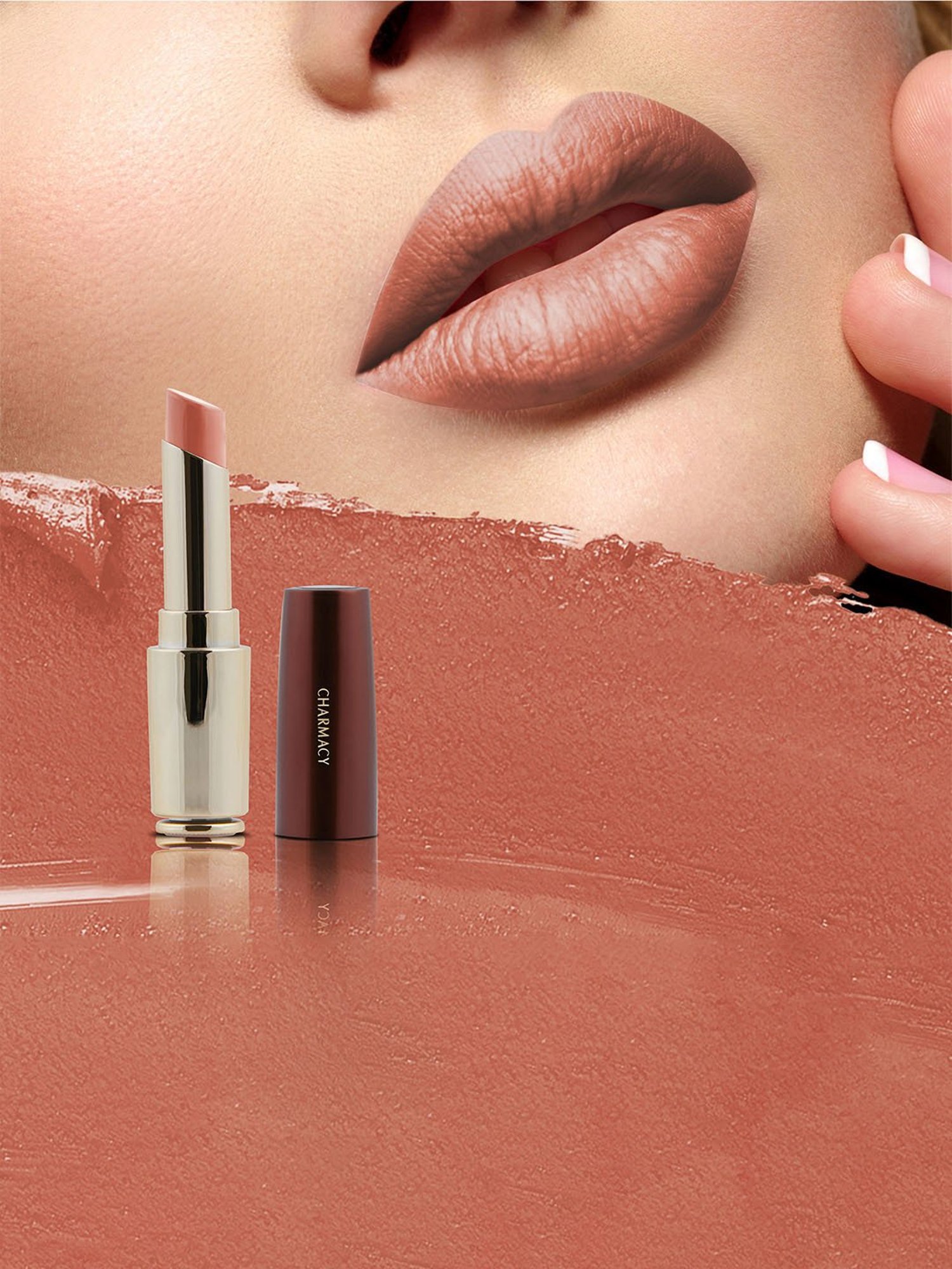 CHARMACY Milano Flattering Nude Lipstick 03 Birthday Suit - 3.6 gm