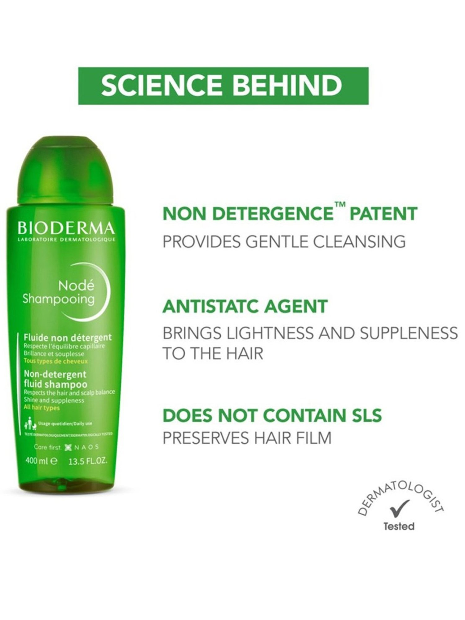 BIODERMA Non-Detergent Fluid Shampoo - 400 ml