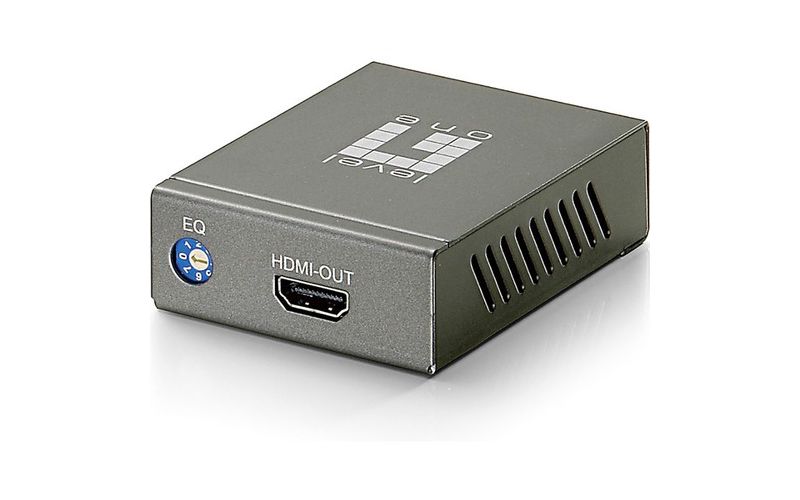 LevelOne HVE-9000 HDS HDMI Cat.5 Receiver(Long) - 1 Input Device - 1 Output Device - 196.85 ft Range - 1 x Network (RJ-45) - 1 x HDMI Out