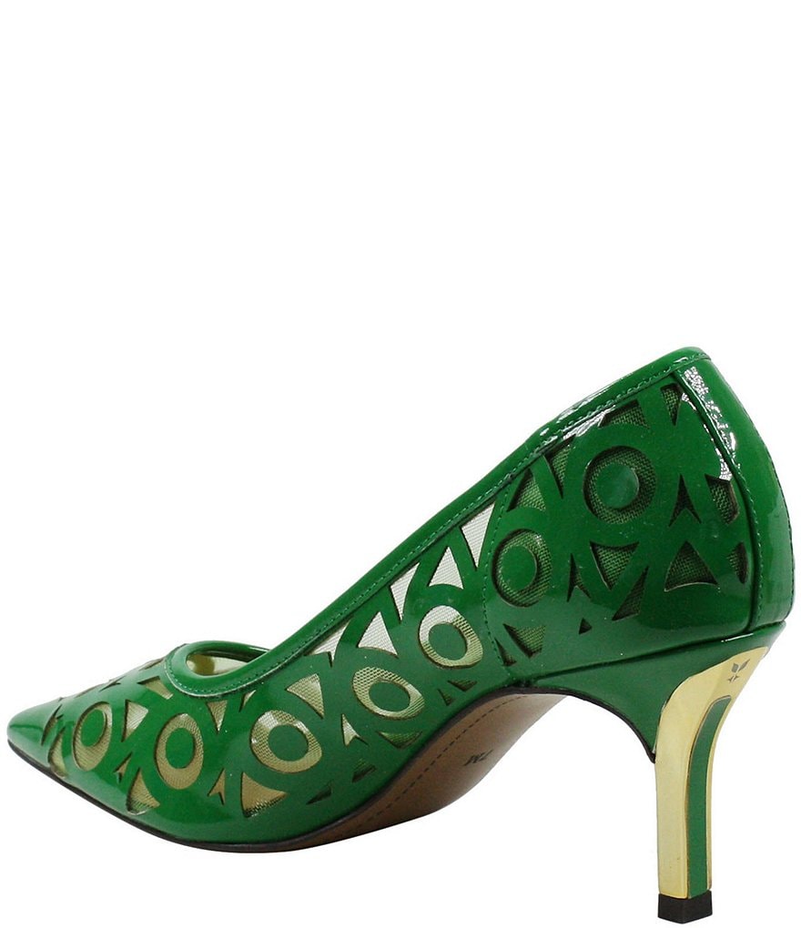 J. Renee Jameena Patent Laser Cut Pumps