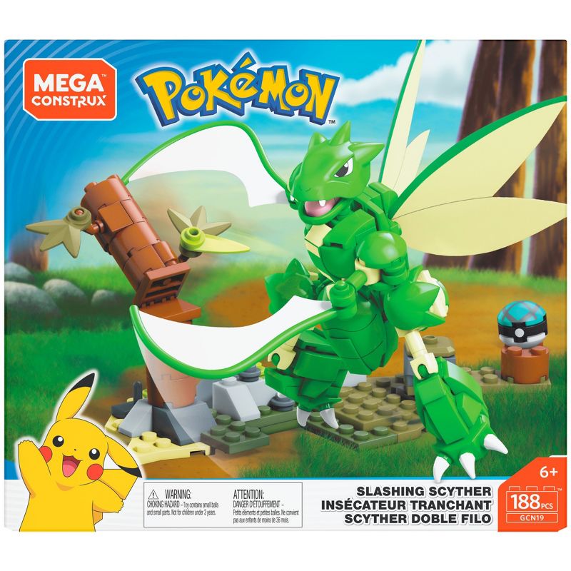 Mega Construx Pokemon Slashing Scyther Construction Set