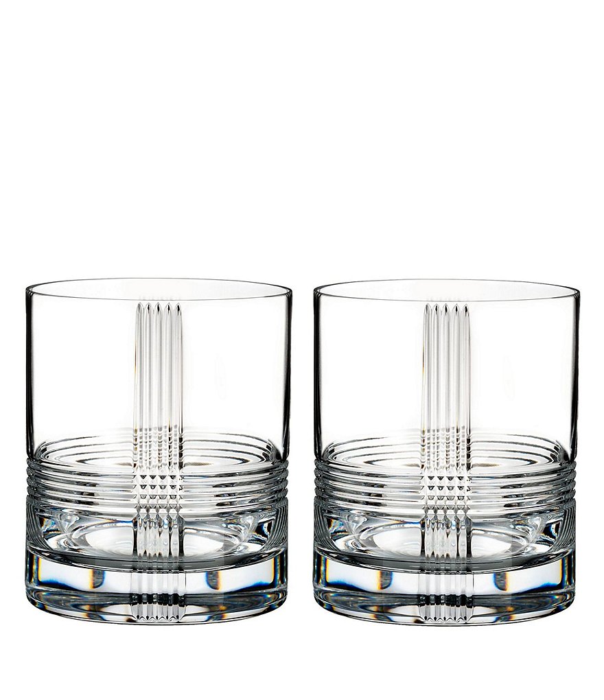 Rogaska Fan Club Double Old Fashioned Glasses, Set of 2