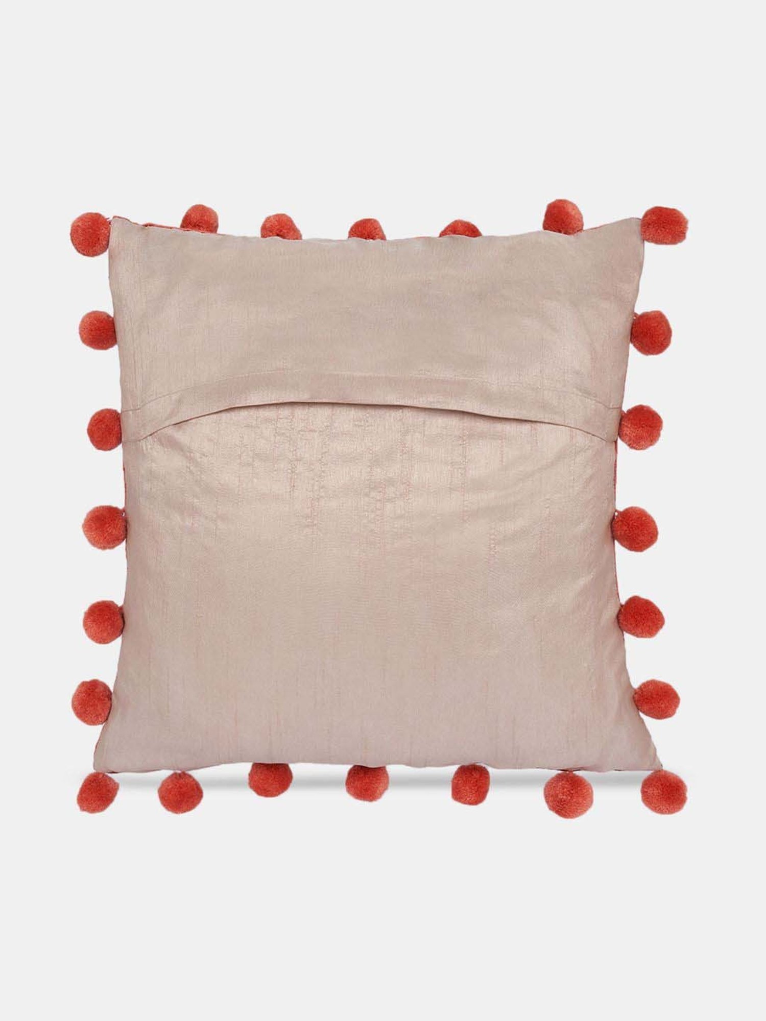 Living Scapes by Pantaloons Rust Fabric Cushion Cover