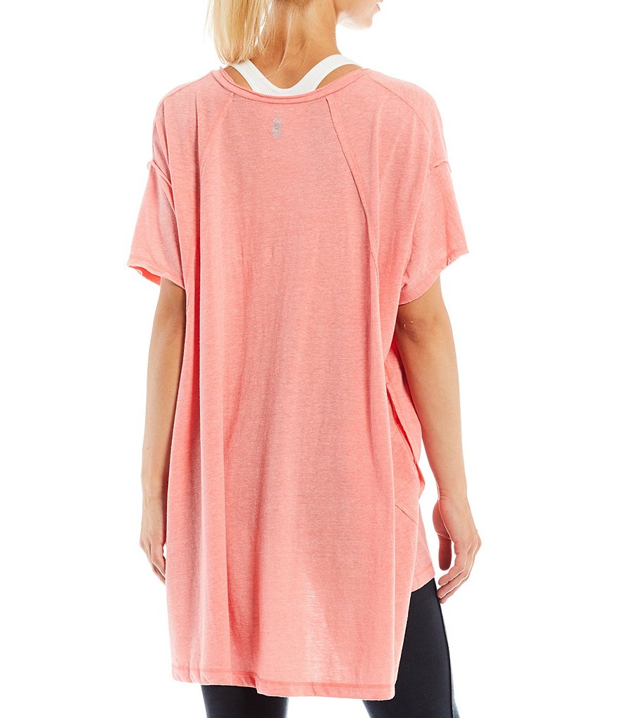 Free People FP Movement City Vibes Oversized Fit Cotton Blend Tee